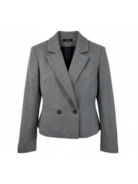 Vintage Kirkland Hall Wool Tweed Blazer Classic Academia Jacket Size 6